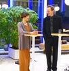 Lilli Maijala ja Anthony Marwood keskustelevat konsertin 13.4.2918 jälkeen siinä esittämästään Mozartin Sinfonia Concertantesta